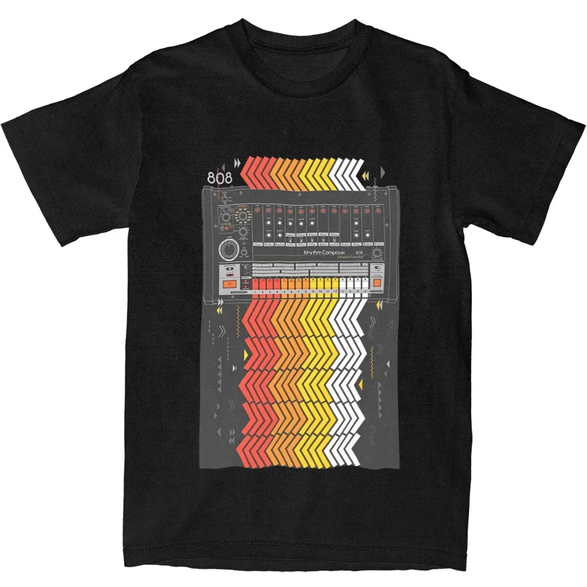 

Couple T-Shirt Roland TR-808 TR 808 Musical T Shirts Hipster Rhythm Composer Drum Machine Tee Shirt Casual Cotton Tops Plus Size