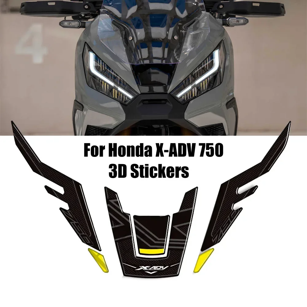 Do Honda X-ADV XADV X ADV 750 Ochraniacz na zbiornik Naklejki na koła Naklejki na błotnik Przednia szyba 2021 2022 2023 2024