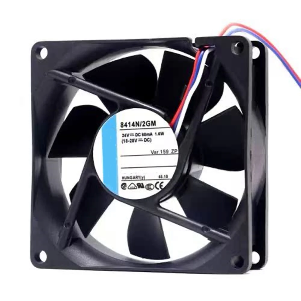 مروحة تبريد 8414GM DC 24V 1.2W 8cm 8025 80X80X25MM 2-Wire