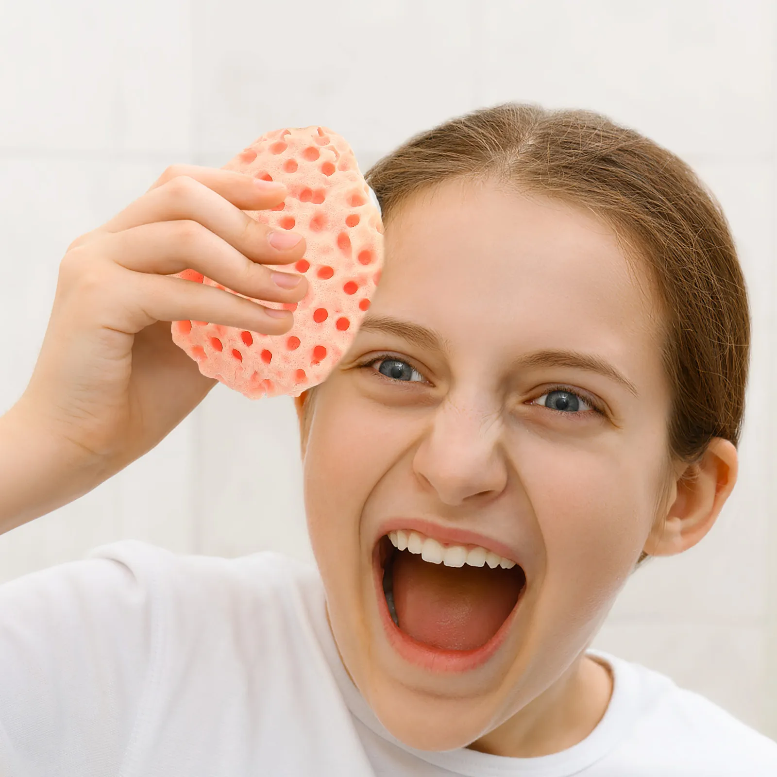 

Набор из 3 мягких отшелушивающих губок для лица: для снятия макияжа, глубокой очистки пор и умывания в душе