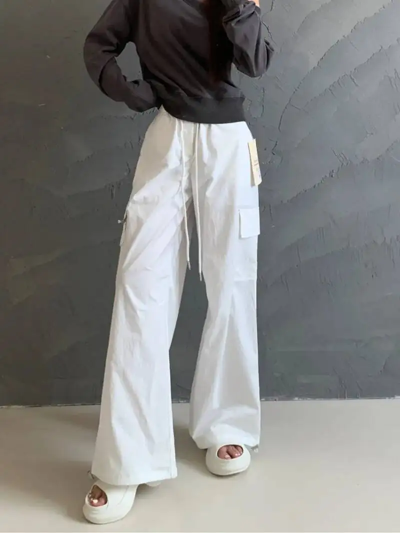 

Женские повседневные брюки в американском стиле, свободные, широкие, прямые, для работы, весна-осень 2026, новинка, MCP7