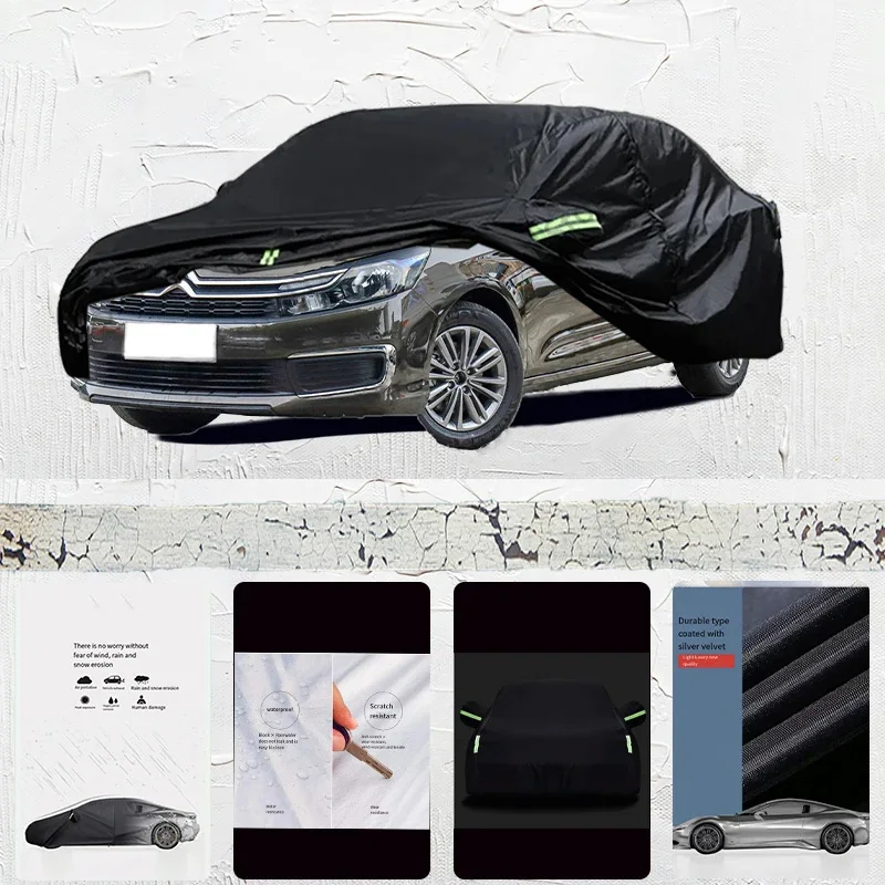 

For-Citroen-C4L-fit-Outdoor-Protection-Full-Car-Covers-Snow-Cover-Sunshade-Waterproof-Dustproof-Exte