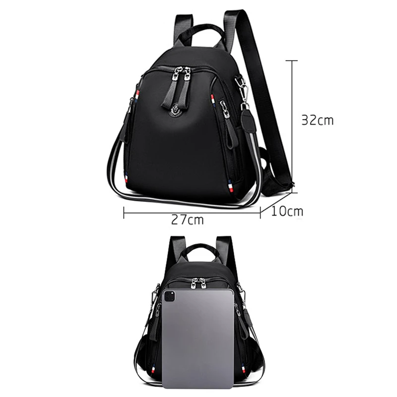 Women Nylon Fabric Backpack Fashion School Bags for Teenagers Girls High Quality School Backpack Women Travel Backpacks 2023 New