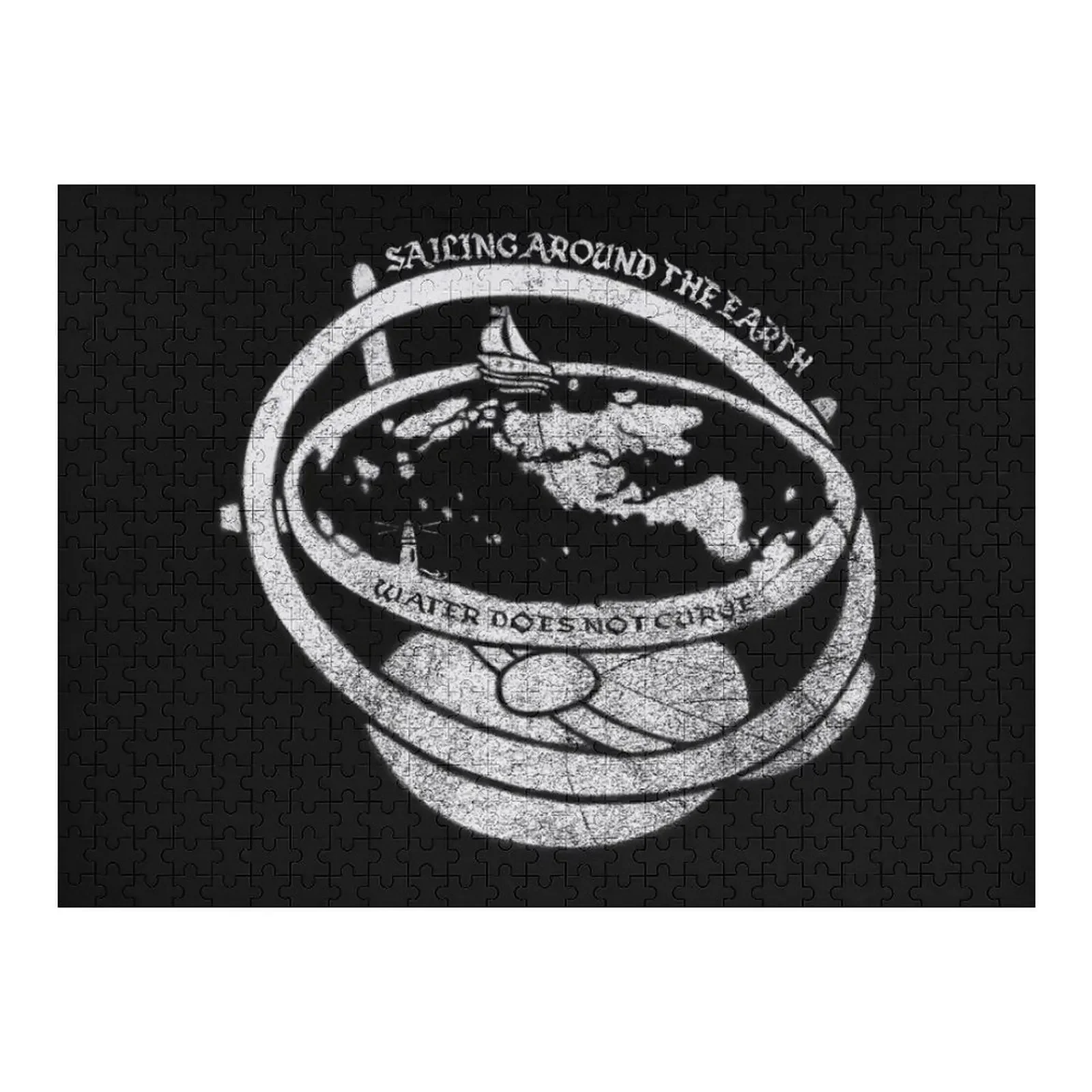 

EARTH IS NOT A GLOBE WATER DOES NOT CURVE Jigsaw Puzzle Custom Wooden Gift Personalized Child Gift Puzzle