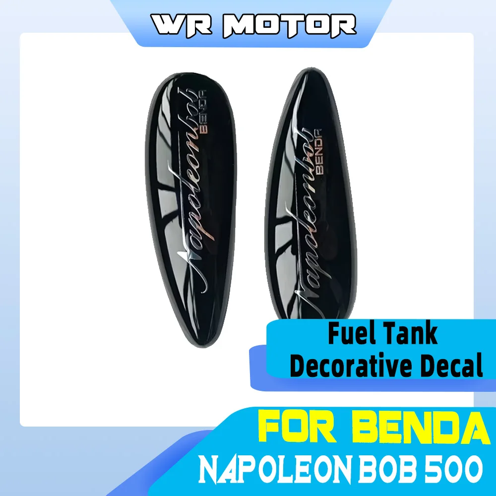3M Adhesive Fuel Tank Left Right Decor Decal Stickers Replacement Parts For BENDA Napoleon Bob 500 Motorcycle