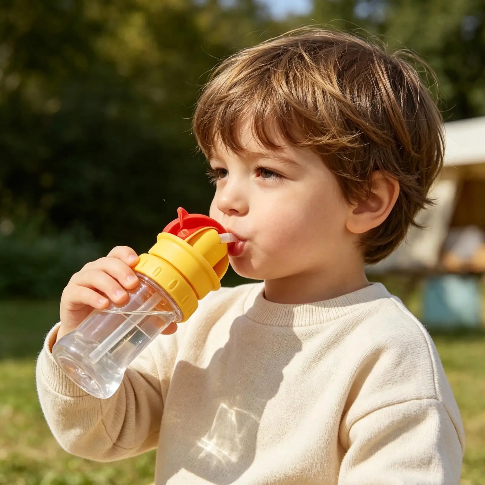 Kids Water Bottle Straw Topper Leakproof Universal Silicone Spouts Kids Water Bottle Spout Conversion Cap with Straw for Home