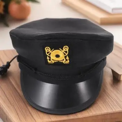 Fashion Captain Hat For Men Women Uv Protection Sailor Costume Party Cosplay Sun Hat Boating Curved Brim Outdoor Travel Beach