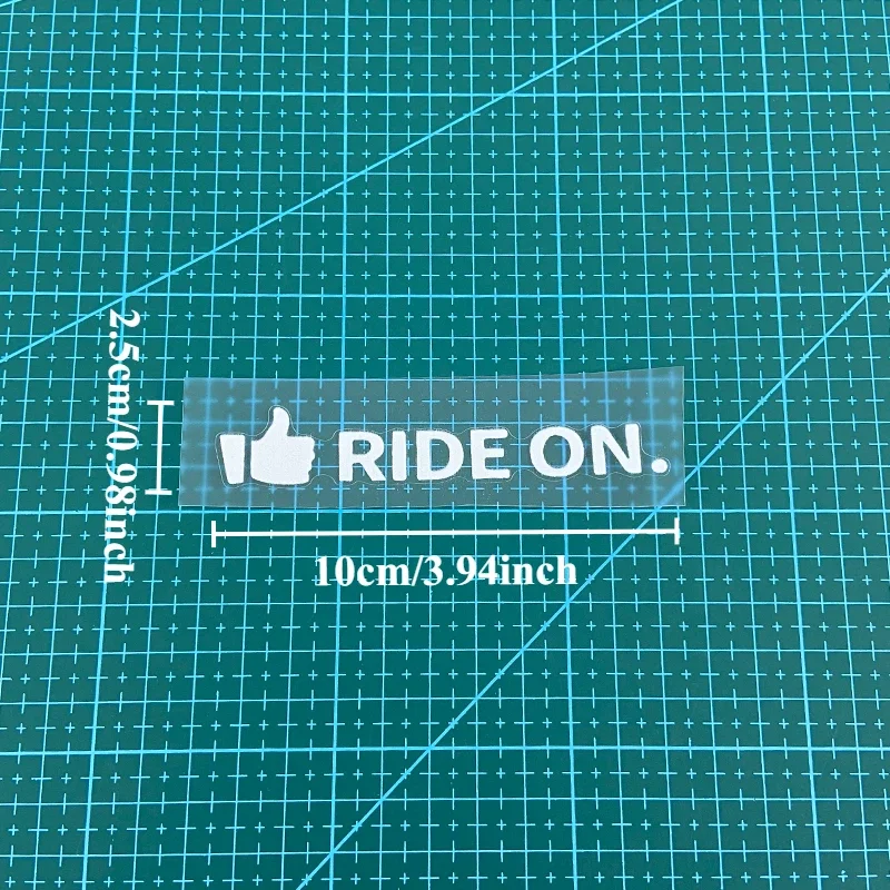 1PC Ride On Bicycle Frame Vinyl Sticker Waterproof MTB Bike Top Tube Handlebar Decal for Bike Frame Customization Decor
