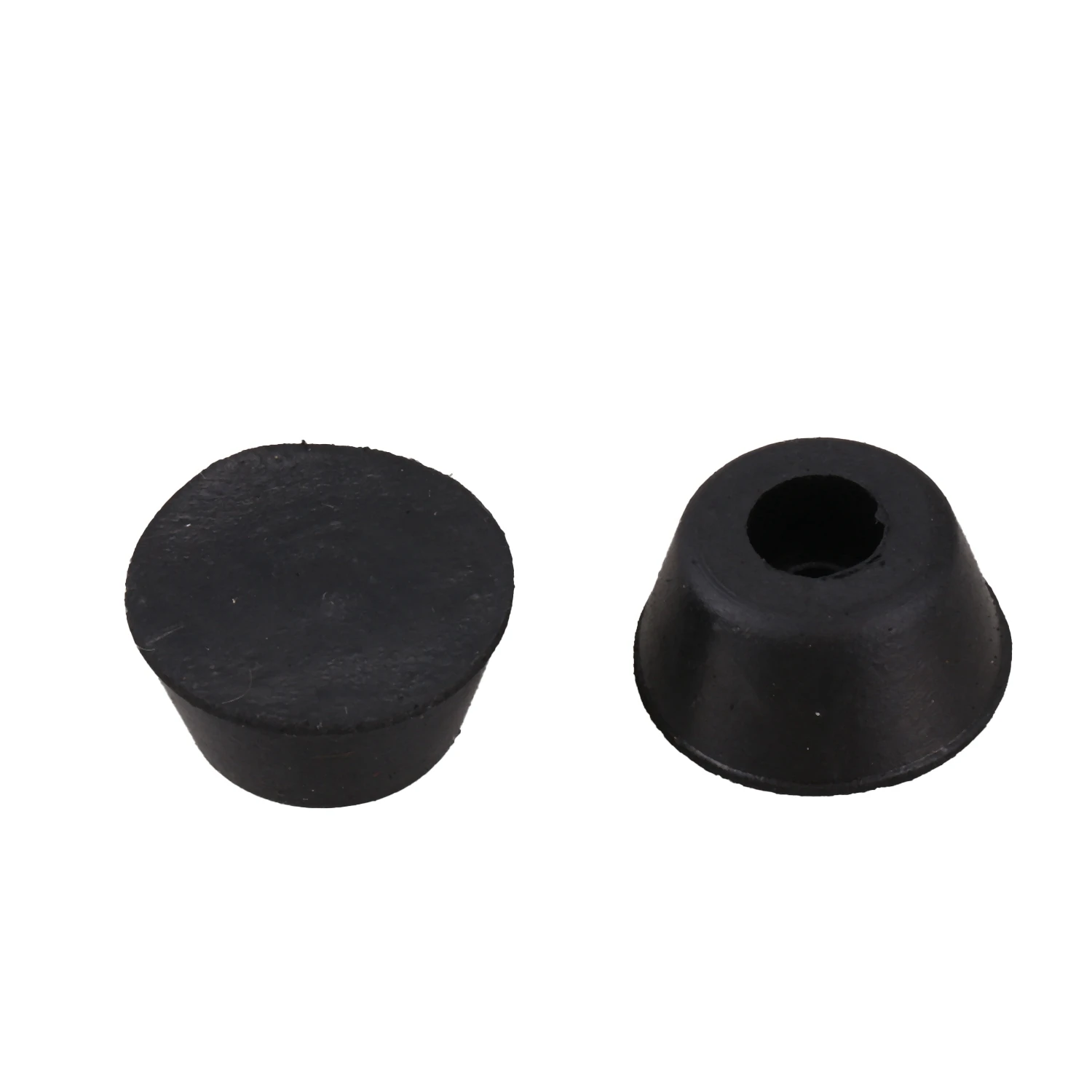 10 Pcs 21mm x 10mm Conical Recessed Rubber Feet Bumpers Pads Black