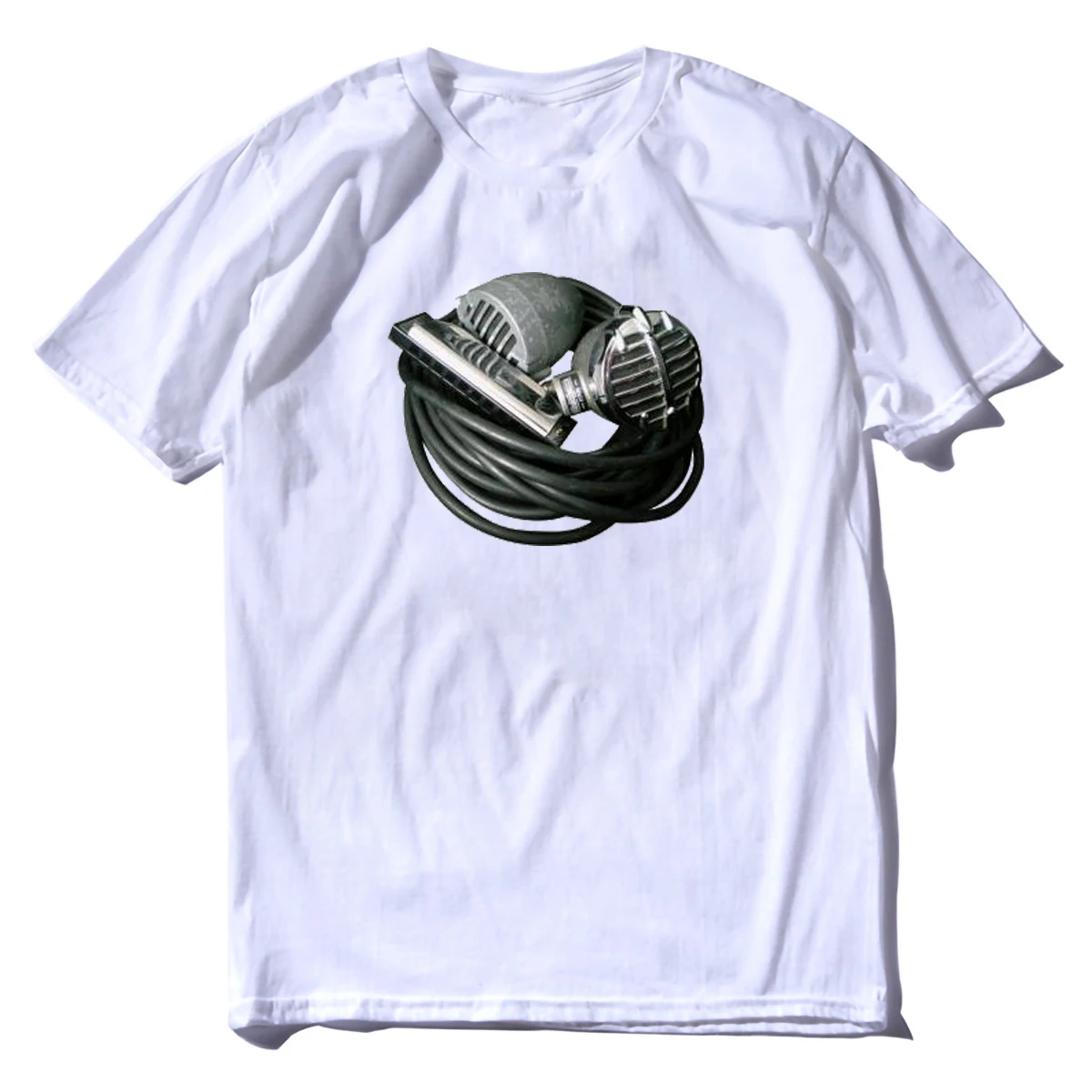 Men's Fashion Men tshirt Harmonica and  Bullet Mics - Men's  women  tees top T Shirts