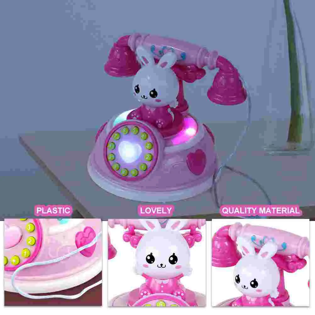 Puzzle Simulated Telephone Child Toys Kids Cell Plastic Electronic Learning Playhouse