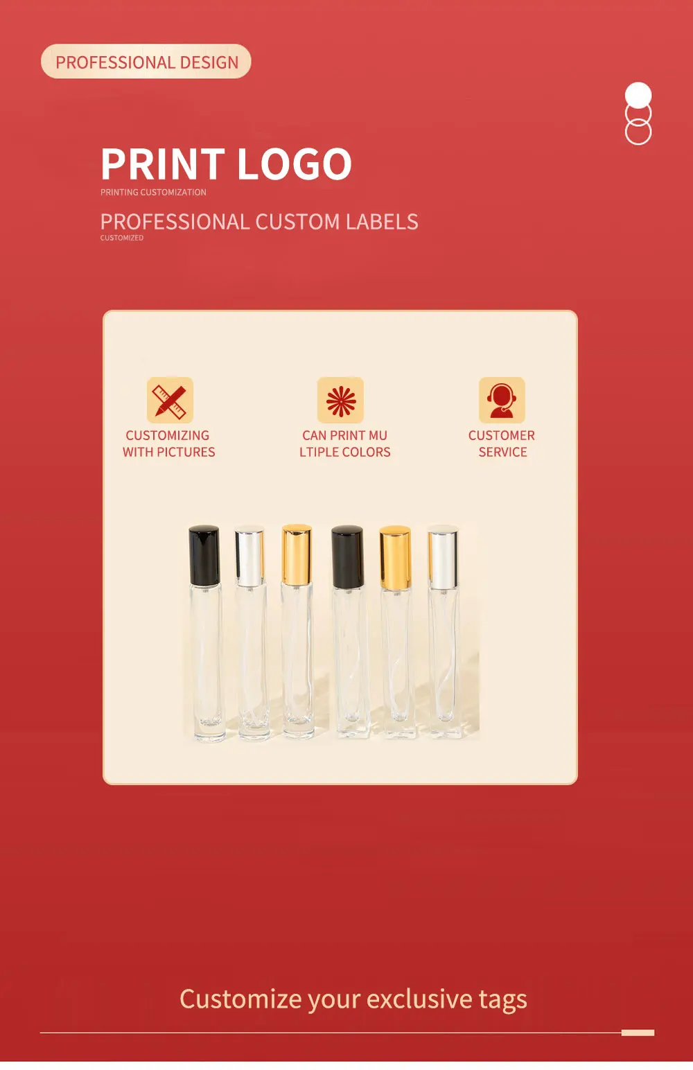 6 Stück/Set Luxuriöse 10ml Glas-Parfümsprühflaschen - Nachfüllbare Transparente Sprühflaschen - Ideal für Reisen und Duftliebhaber – Detail 4