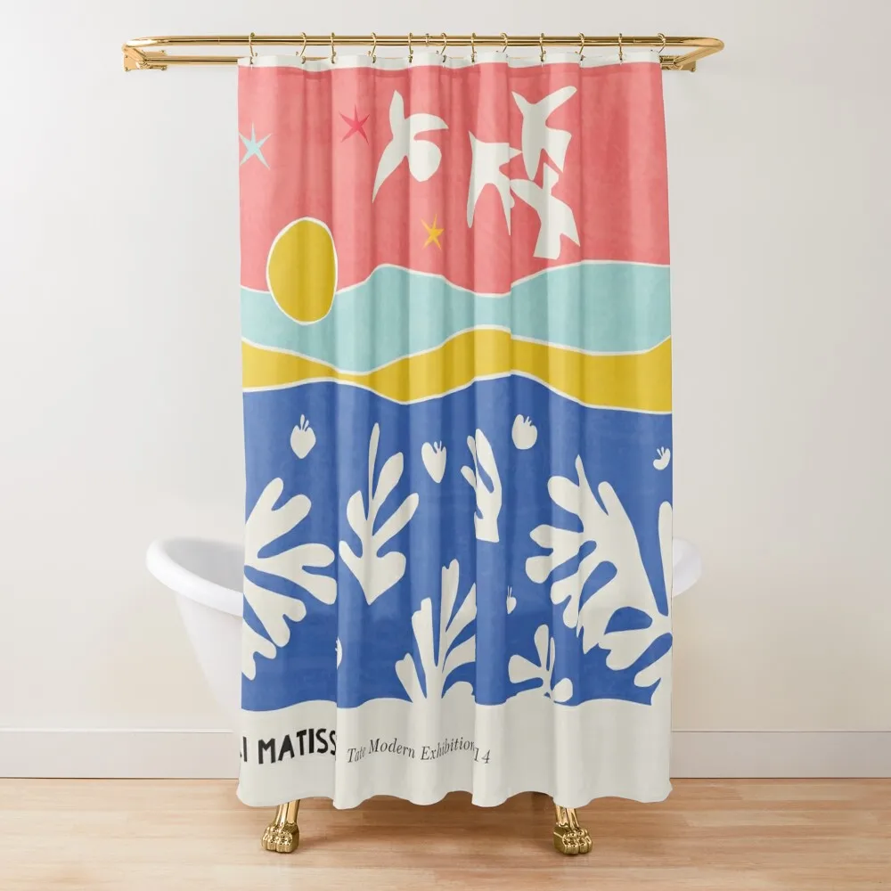 

Matisse Collages Art Shower Curtain Bathtub Luxury Bathroom Shower Set For Bathroom Modern Accessory Bathrooms Curtain