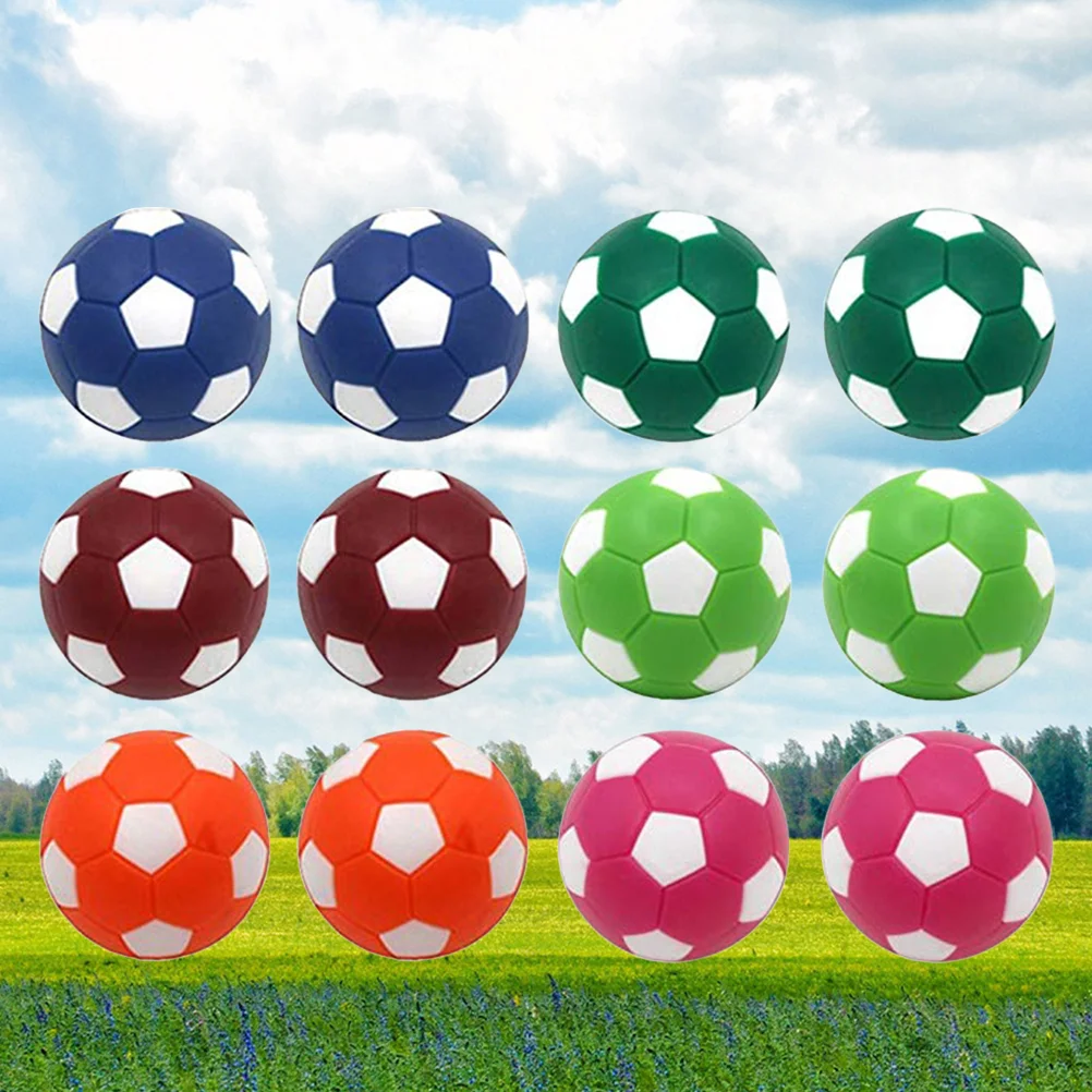 

12 Pcs Durable Soccer Balls Mini Football Desktop Long-lasting Premium for Counting