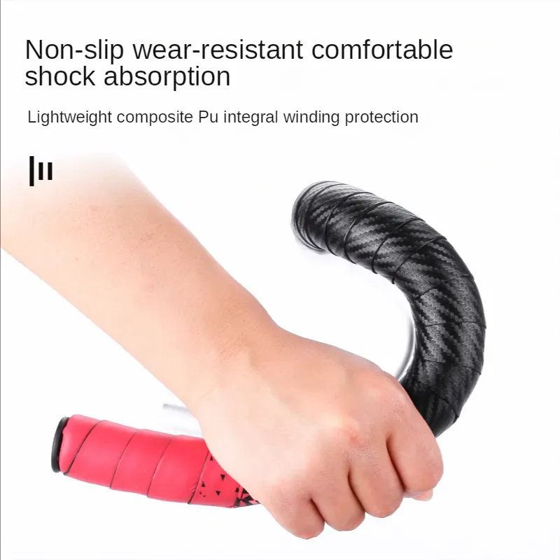 1Pair Bike Handlebar Tape Anti-Vibration EVA Sponge Bent Cycling Tapes Racing Breathable Non-Slip