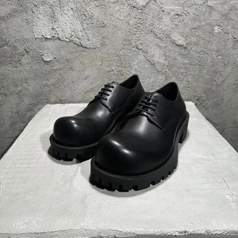 

New Women's Shoes Exquisite Round Head Platform Derby Shoes for Woman Fashion Britain Casual Shoe Designer Shoes Zapatos Mujer