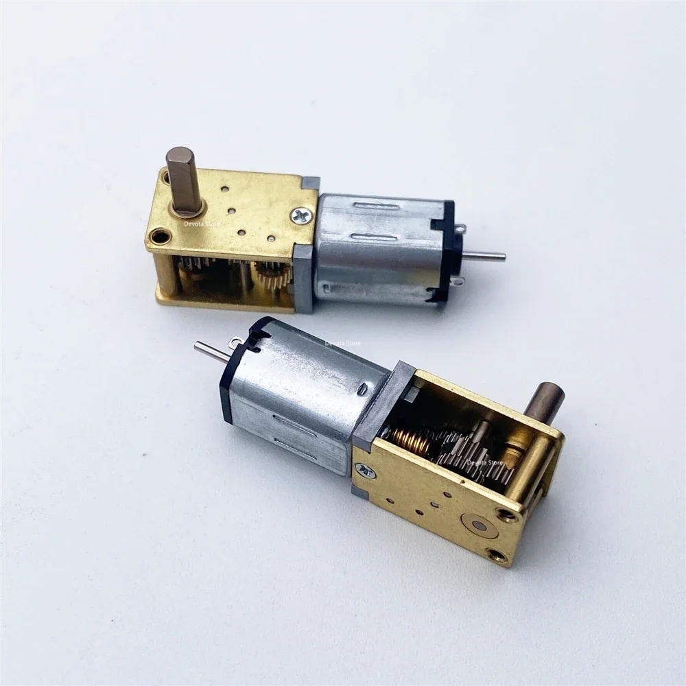 12TN20VA DC Gear Worm Reducer Motor 3V6V12V 90° Variable Speed  (Welding - Free Plate) Motor