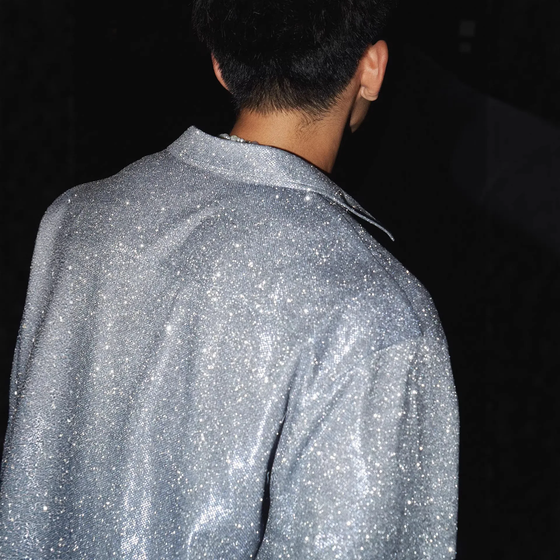Sequined Shiny Bead Reflective Shirt Men's and Women's Stage Wear