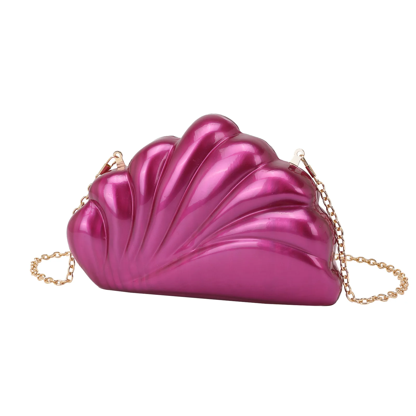 حقيبة يد نسائية من الأكريليك على شكل صدفة، حافظة صلبة، محفظة أنيقة للسهرة لحفلات الزفاف والعشاء والحفلات الراقصة والمواعدة