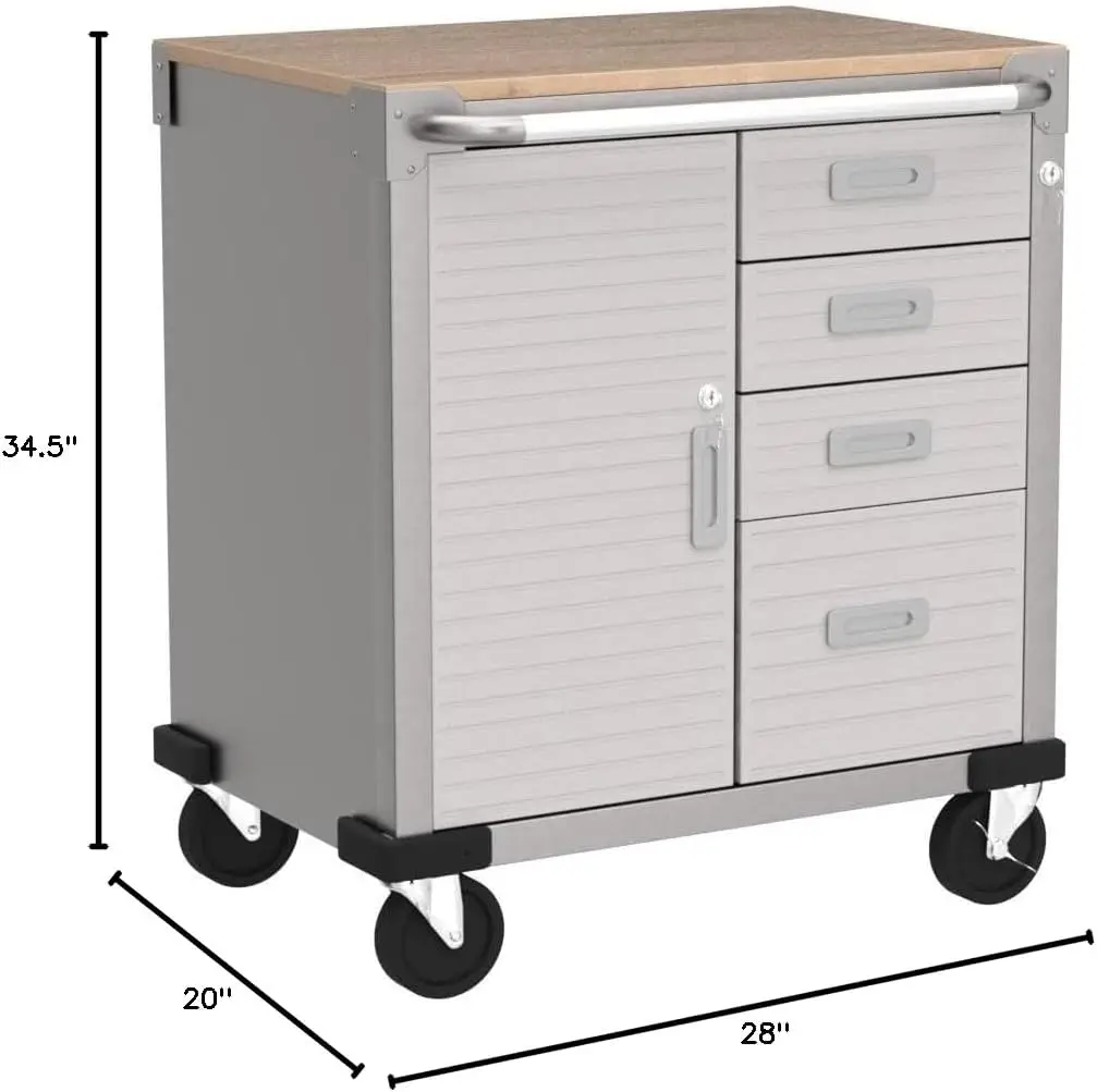 UltraHD Rolling Storage Cabinet with Drawers