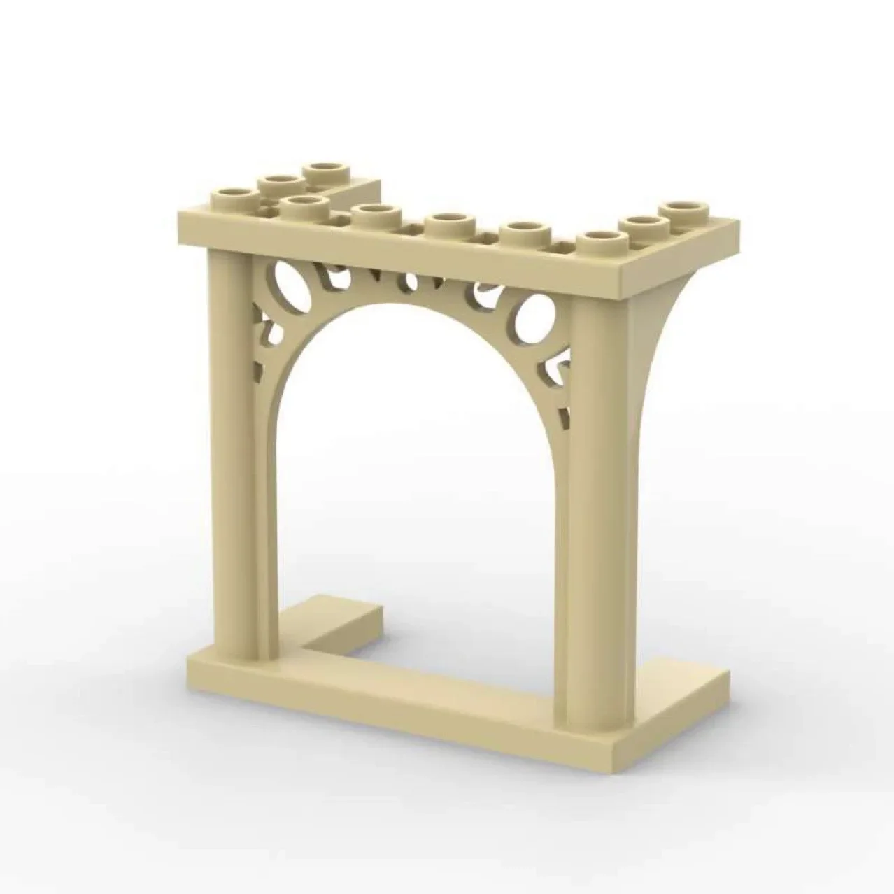 

[9Pcs]【50g】 Model 19063-30613 6x3x5 Carved Archway Street Scene, Children DIY STEM Building Blocks Toy Group