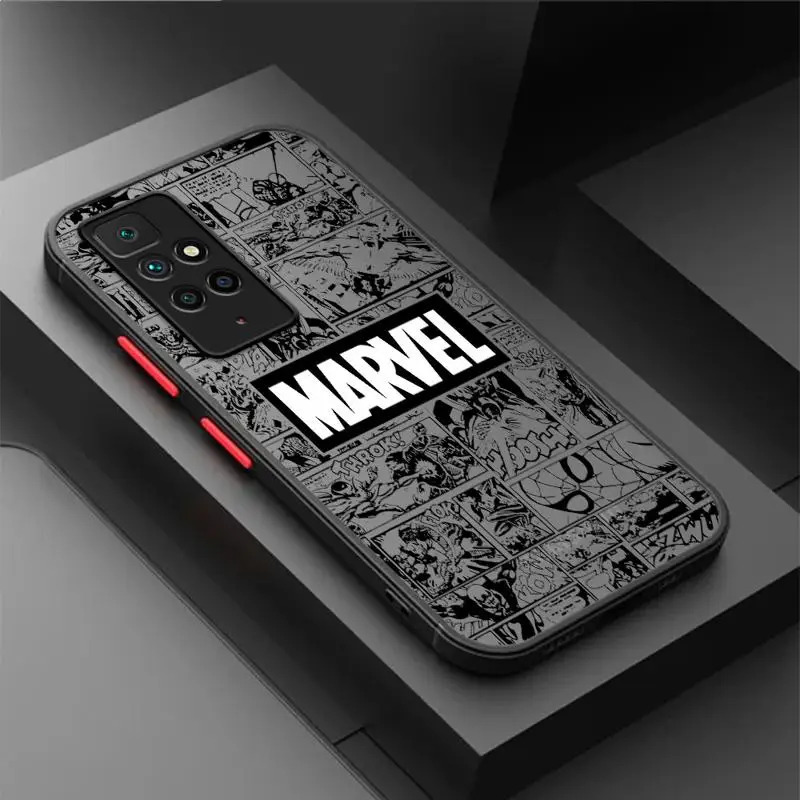 Etui Marvel Spiderman Ironman do Xiaomi Redmi Note 11 13 Pro Plus 10 12 9S 12S 12C 9 8 K40 10C A1 8T 13C Funda Phone Cover