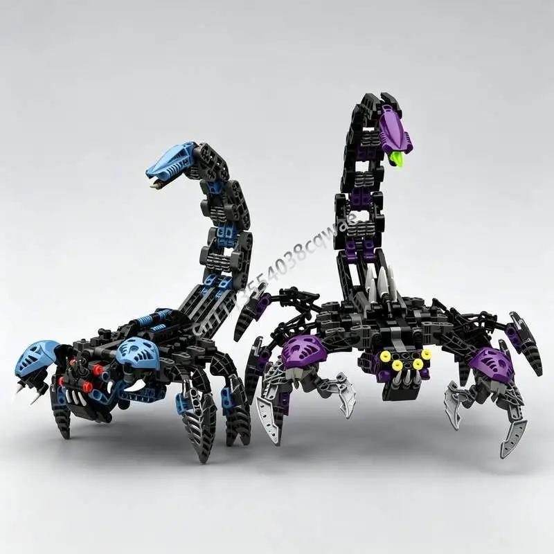 501PCS Scorpion Creature MOC Model Custom Puzzle DIY Assembly Building Blocks Robot Toy Special Gift Collectible Display Playset