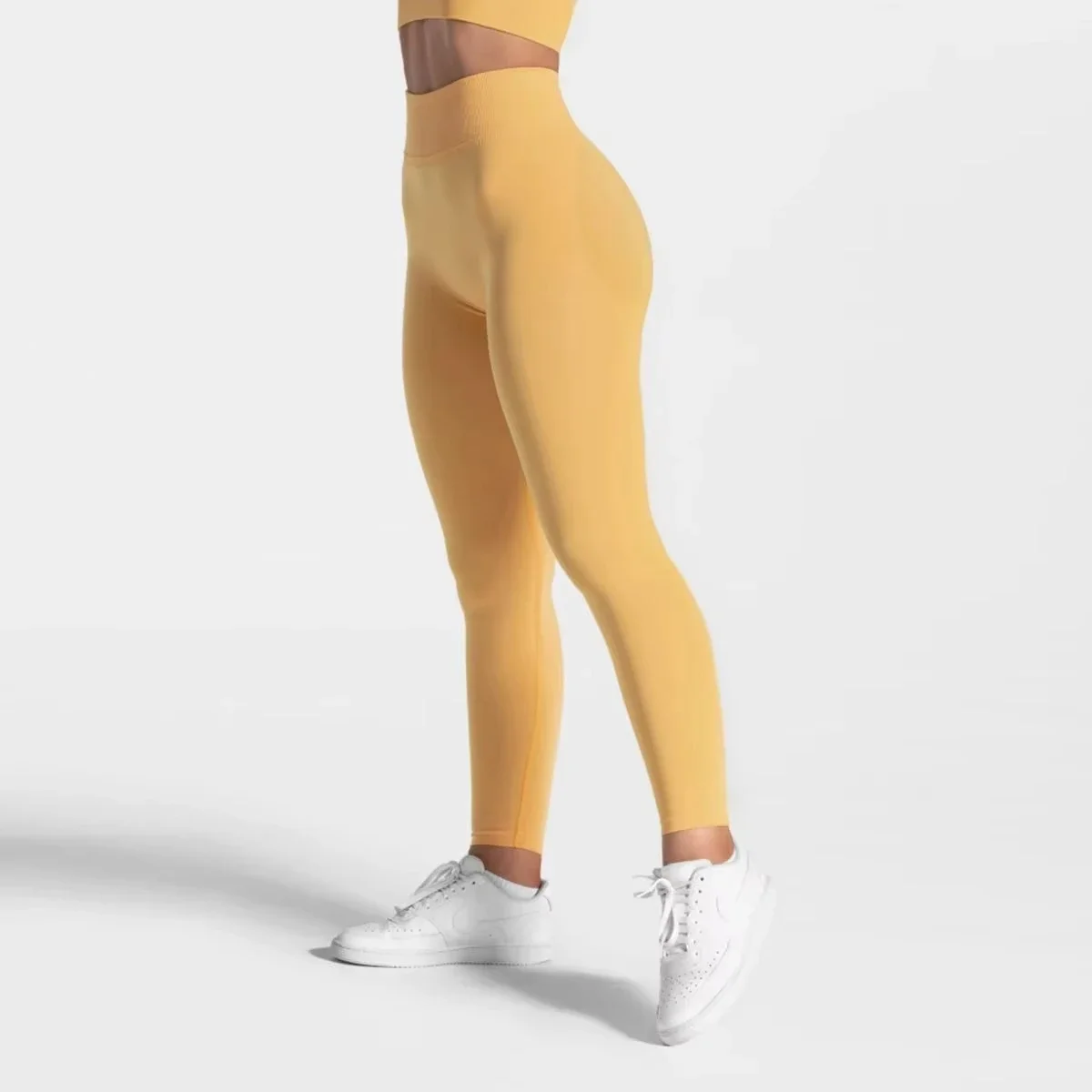 TEVEO الرياضة عالية بنطال ليجينز يتمدد التوابل الفتيات عالية الجودة سلس اليوغا السراويل الصالة الرياضية طماق Ribline سراويل رياضية السراويل الطويلة