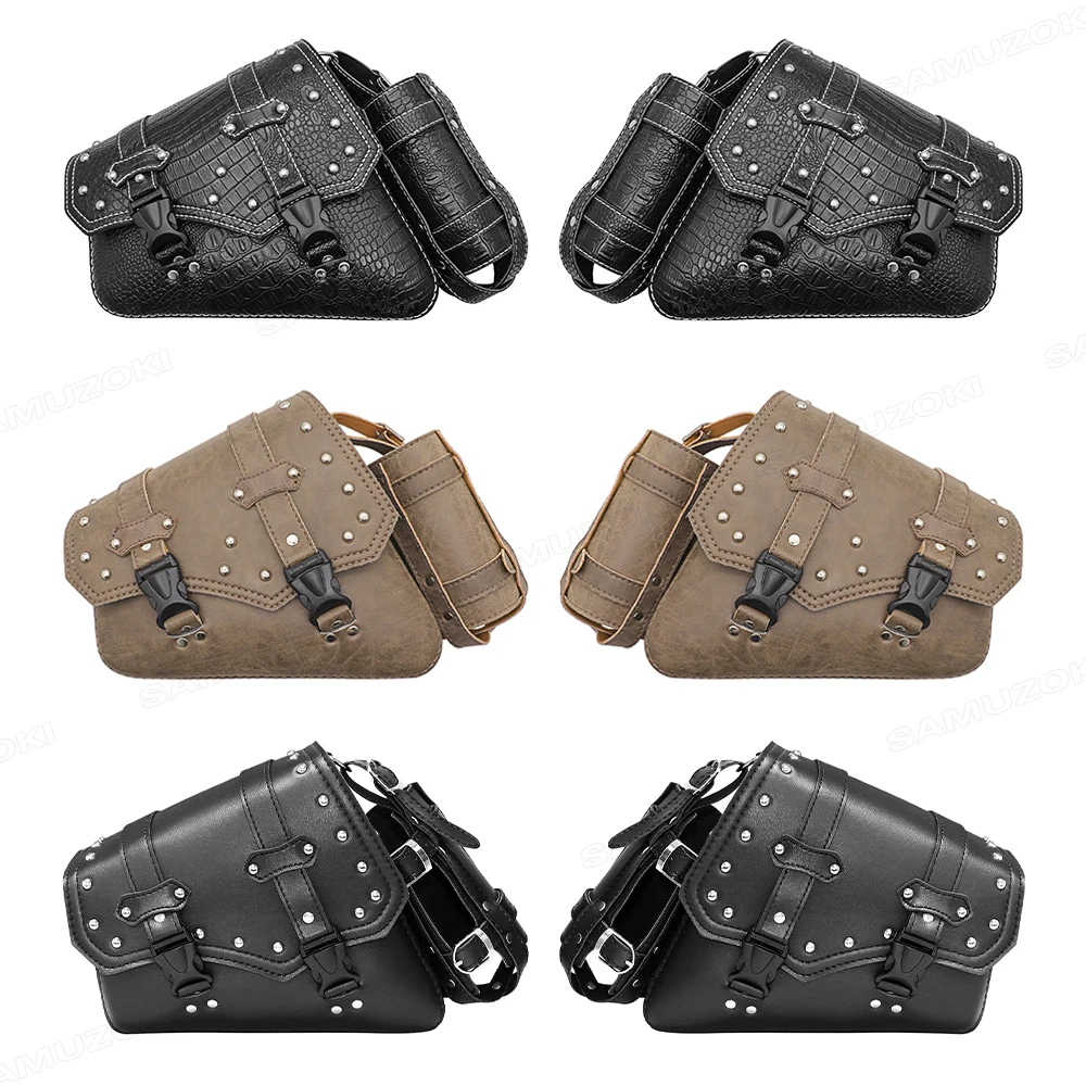 

Универсальный мотоциклетный чехол из искусственной кожи с левой/правой стороны, сумка для инструментов, седельная сумка для Honda/Yamaha/Suzuki