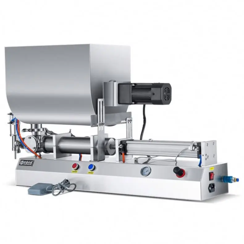 Single Head Semi-Automatic Paste Liquid Honey Machine Versatile Bottles Gravity-Oriented Milk Cream Other Beverages/Creams