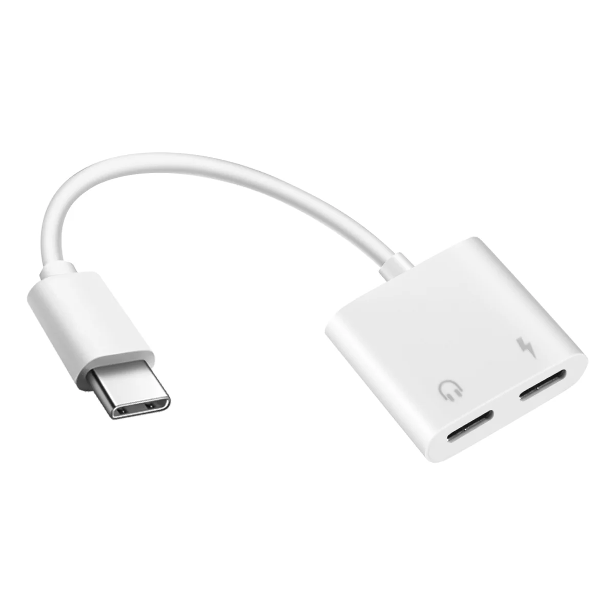 Adaptateur de téléphone de sauna de type C pour touristes, répartiteur USBC, convertisseur de charge audio, prise AUX, 2 en 1