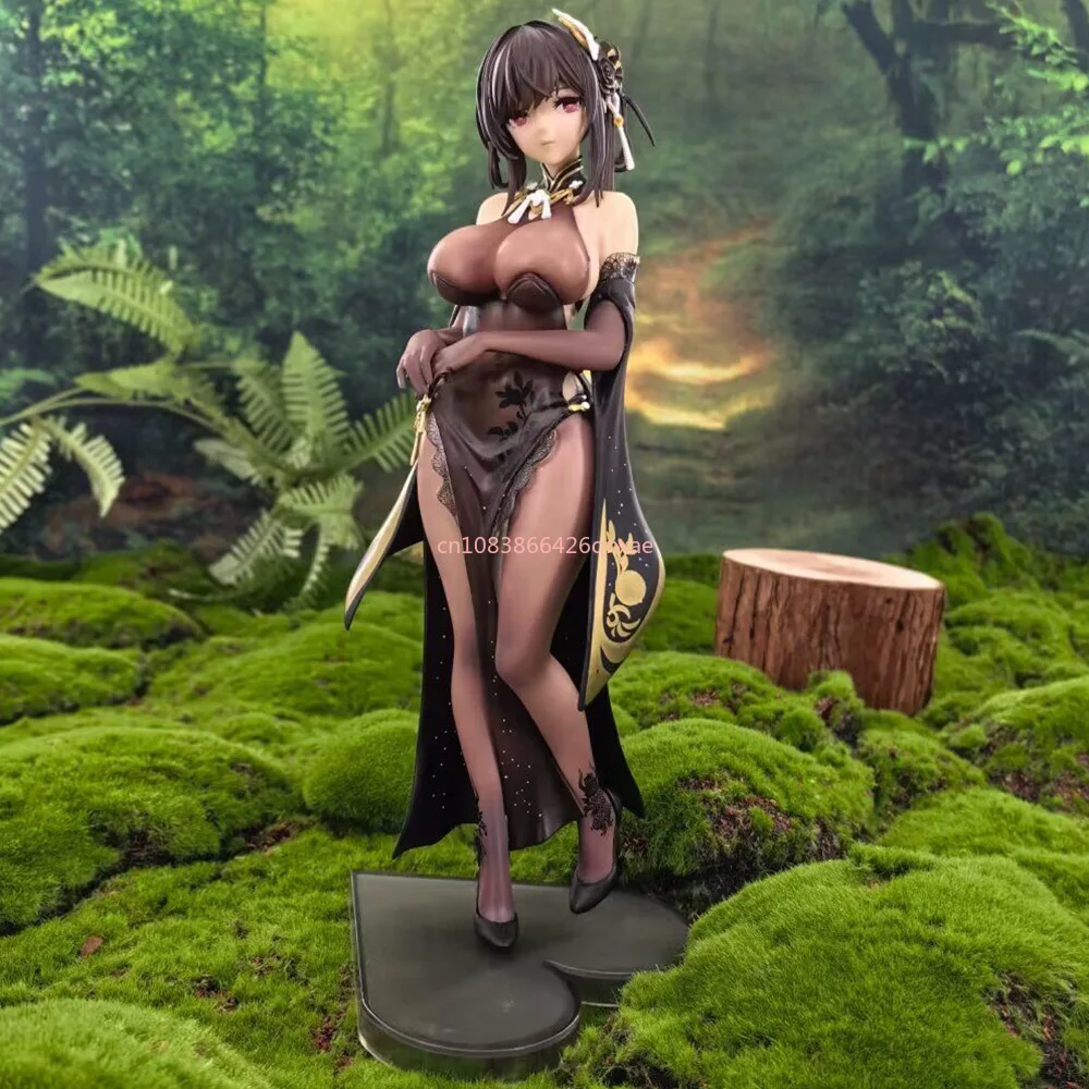 

In stock Beautiful Girl Azur Blue Route Zhenhai 1/6 Qishu Garden Vsr Burning Armor Standing Position Figure Toys,