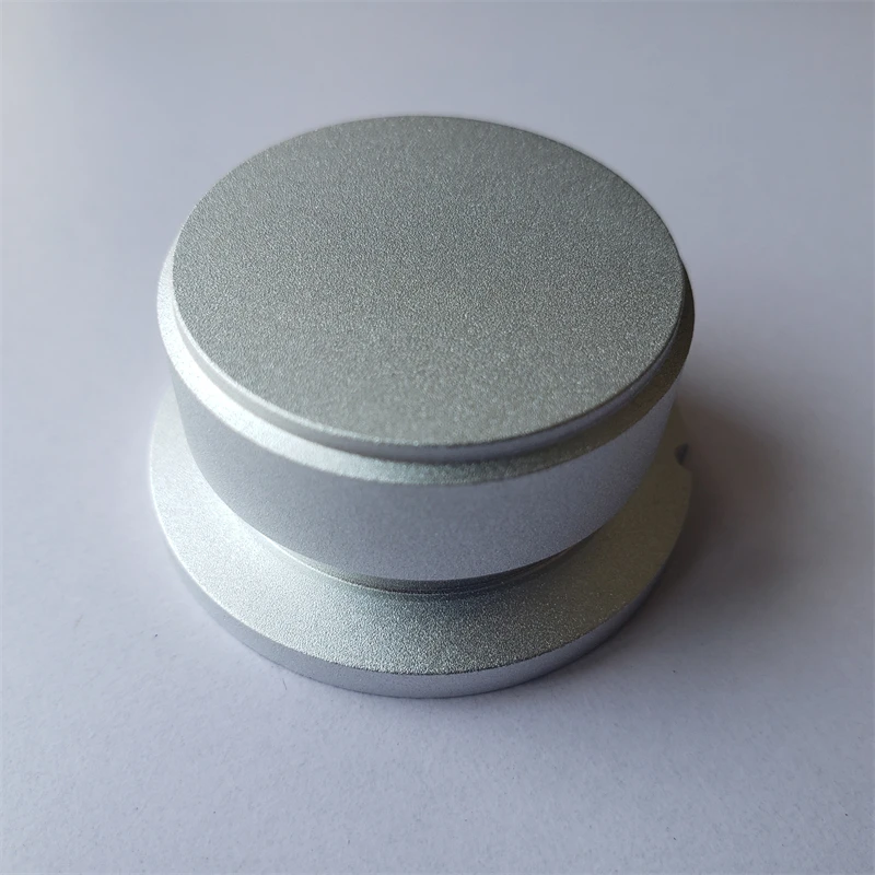 2Pcs Aluminum Knob Encoder Cap Potentiometer Knobs Sandblast No mark 38*19mm Button Volume Switch Tube Amplifier Control Screw