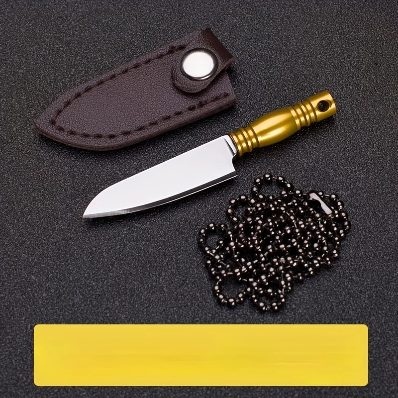 Mini Color Kitchen Knife Outdoor Camping Knife Portable Keychain Pendant Sharp Fruit Knife Carry-on Gift Open Delivery Tool