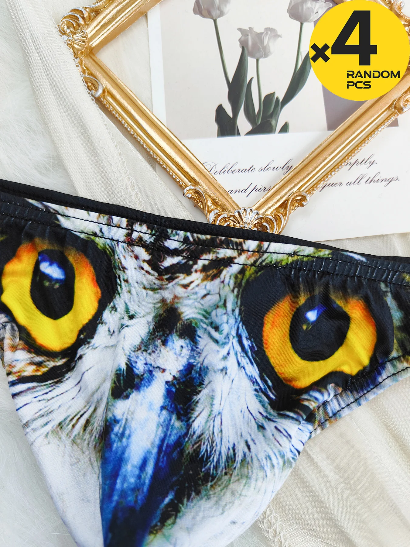 مثير ملابس داخلية للرجال موضة مطبوعة سيور g-سلسلة حجم M-XXL Tanga مثير أوم منخفضة الارتفاع الذكور السروال 3 قطعة 4 قطعة عرض خاص #6