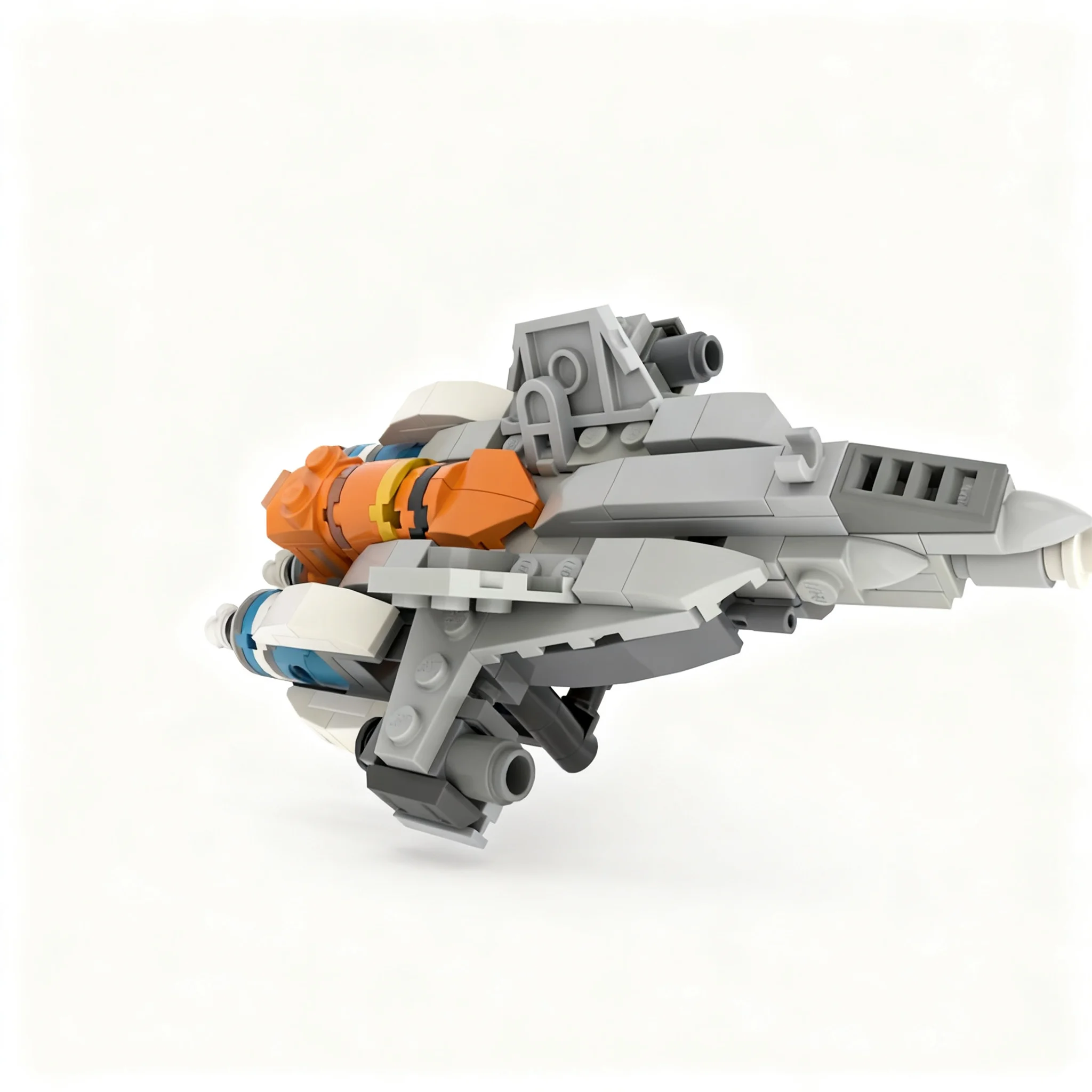 241pcs MOC Space Halo MINI-scale UNSC FSS-1000 Sabre Ground Launch Configuration Halo Reach MINI Model Building Blocks Toy Craft