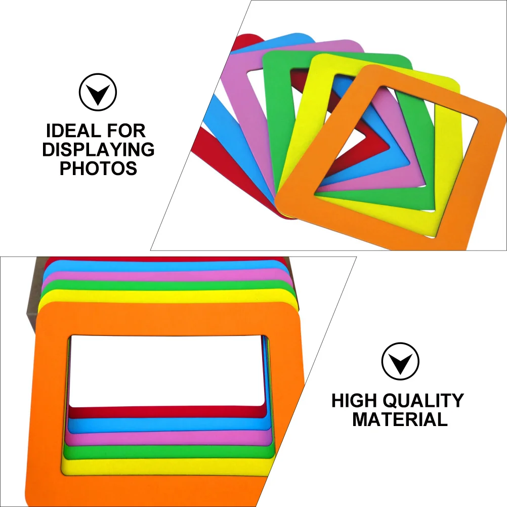 

6 Pcs Photo Frame Stickers Picture Decor Refrigerator Creative Holder Magnetic Eva Child
