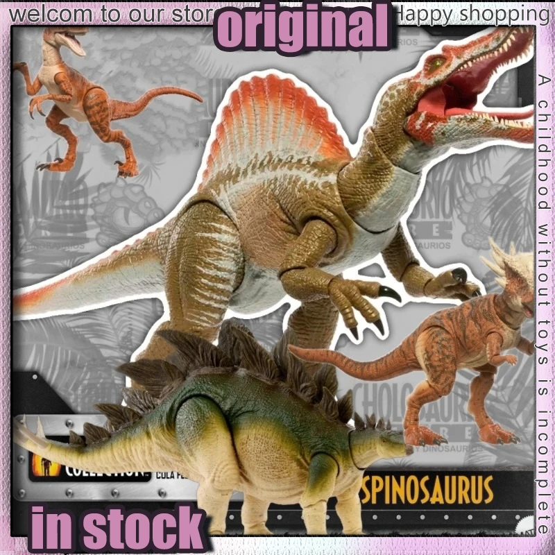 

Mattel Jurassic Large Hammond Dinosaur Action Figures T-Rex Velociraptor Dinosaur Model Jurassic Park 3 Children Birthday Gift