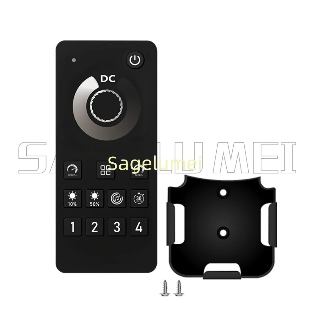 30m Wireless LED Dimmer Bluetooth Zone&Group Dimming Single Color/CCT/RGB/RGBW/RGBCCT Dimmer Switch 2.4G Touch Remote Controller