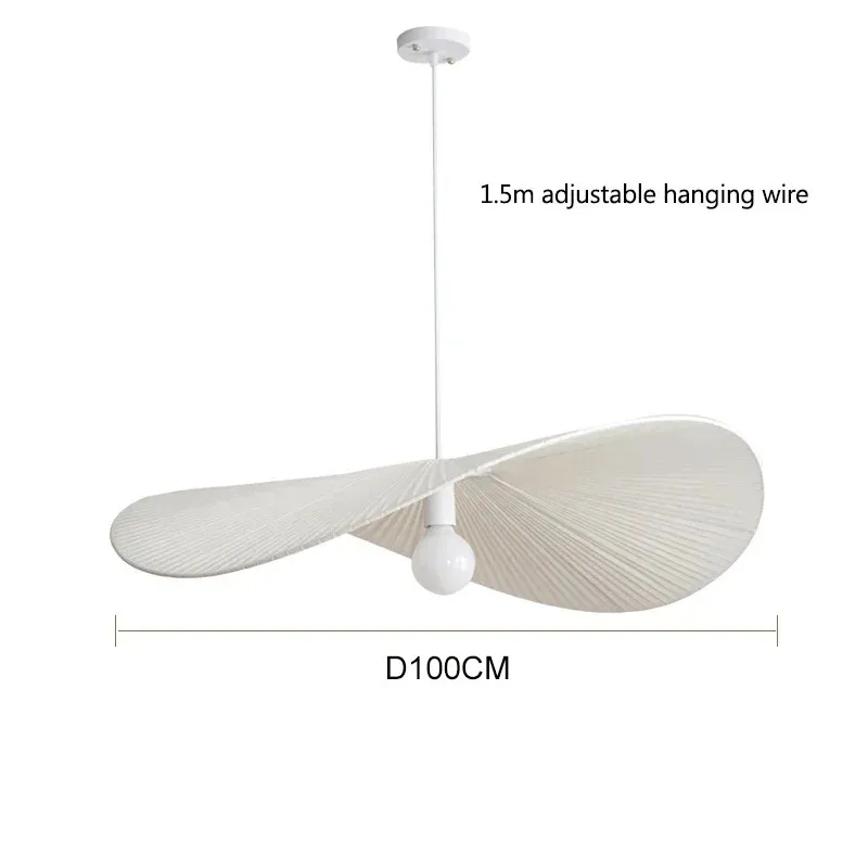 Nordic Minimalistische Stof Hoed Hanglampen Woonkamer Eetkamer Slaapkamer Decoratie thuis Kroonluchter Balkon Hanglampen Armaturen