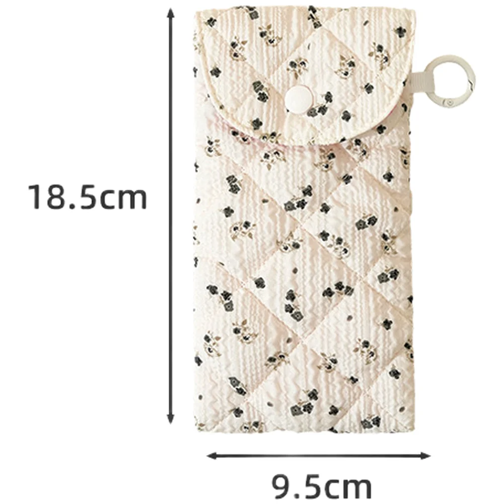 Portable Compact Sunglasses Case for Travel Eyeglasses Bag Lightweight 22g Polyester 9.5 x 18.5cm Snap Fastening Design