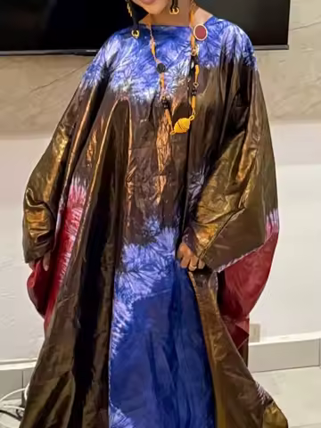 African Style Printed Dress: Evening Traditional Ritual Classic Elegance New Custom Plus Size Applicable All Season Wear