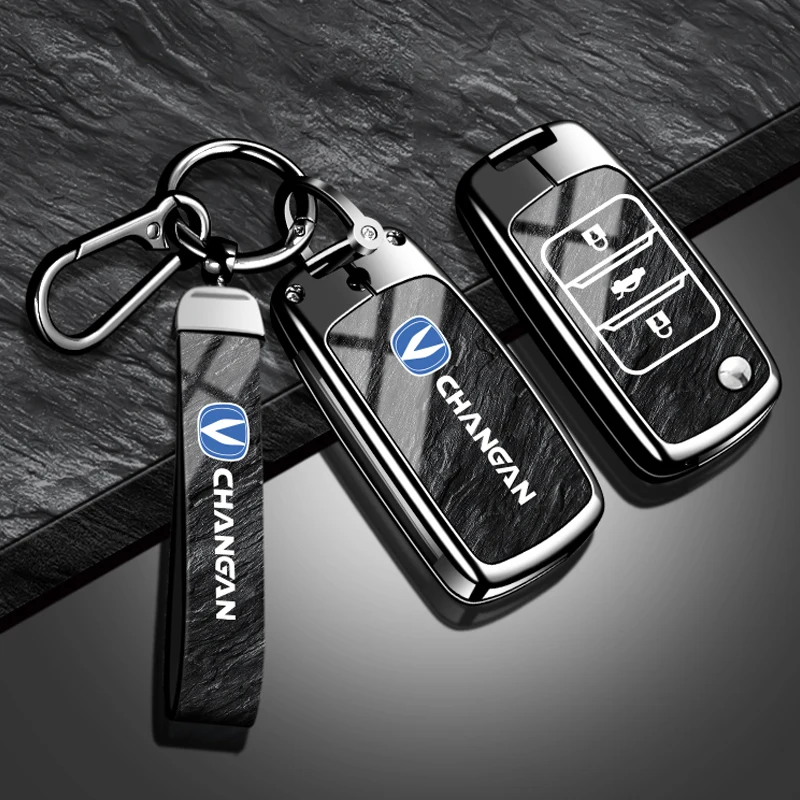 Suitable for Changan CS15 Eado Raeton CS35 Plus CS55 CS75 J35 CS95 CS85 CS1 CV1 car key set zinc alloy car key protection shell 4