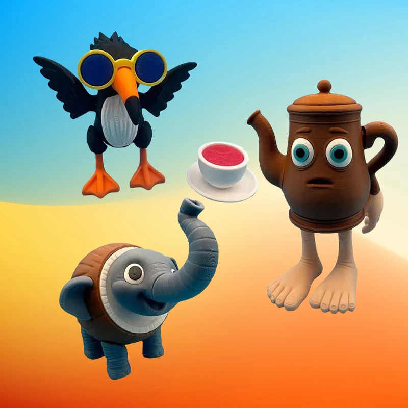 تمثال Brainrot الإيطالي Bombombini Gusini Orcalero Orcala Odindin Dindin Dun Burbaloni Lul Baina نموذج حلية قابلة للجمع #1