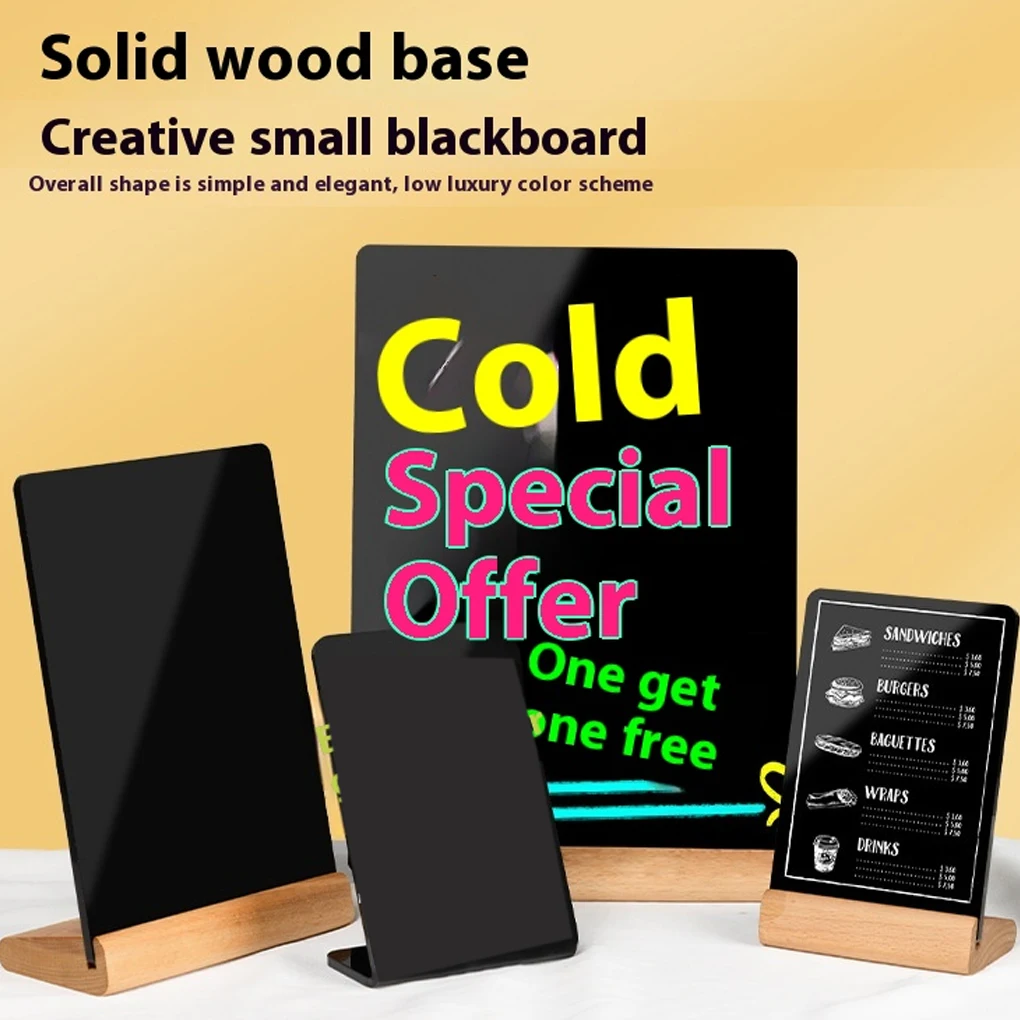 Small Blackboard Sign Tabletop Erasable Message Board Reusable Mini Chalkboard Signs Mini Message Chalkboard Signs