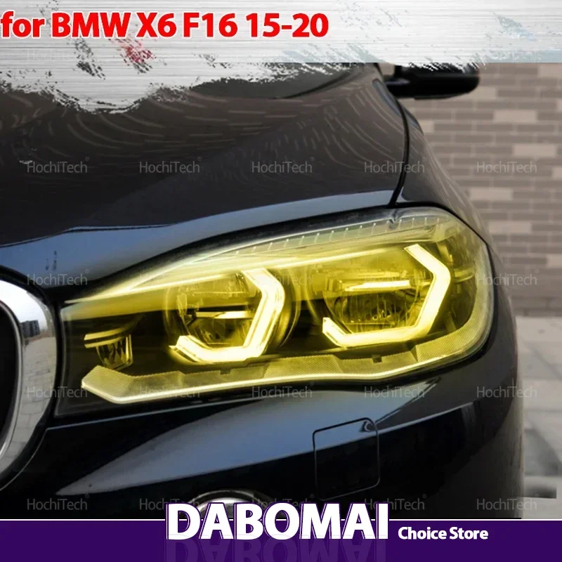 

Car Accessories Ultra Bright M4 style Angel Eyes Lemon Yellow Light Kit DRL For BMW X6 F16 2015-20 sDrive35i xDrive35i xDrive50i