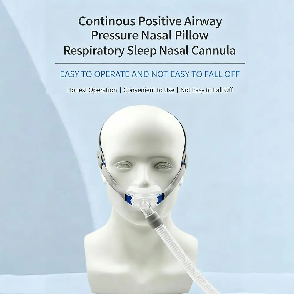 Nasal Mask Kit S/M/L Three Sizes Sleep Nasal Mask with HeadHear,Strap and Hose for Bipap Machine