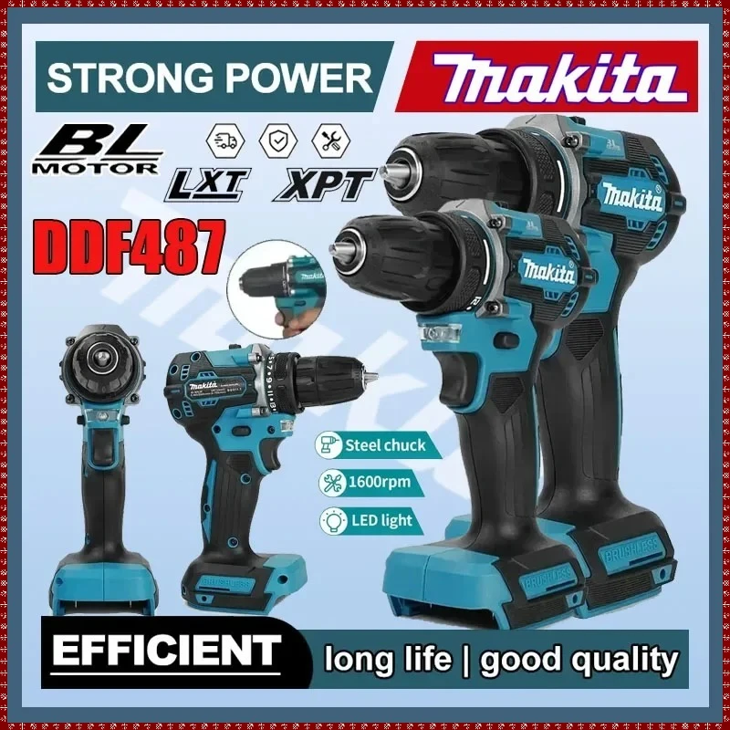 

Makita Brushless screwdriver DDF487 electric screwdriver Cordless andheld electric drill impact drill For Makita Battery
