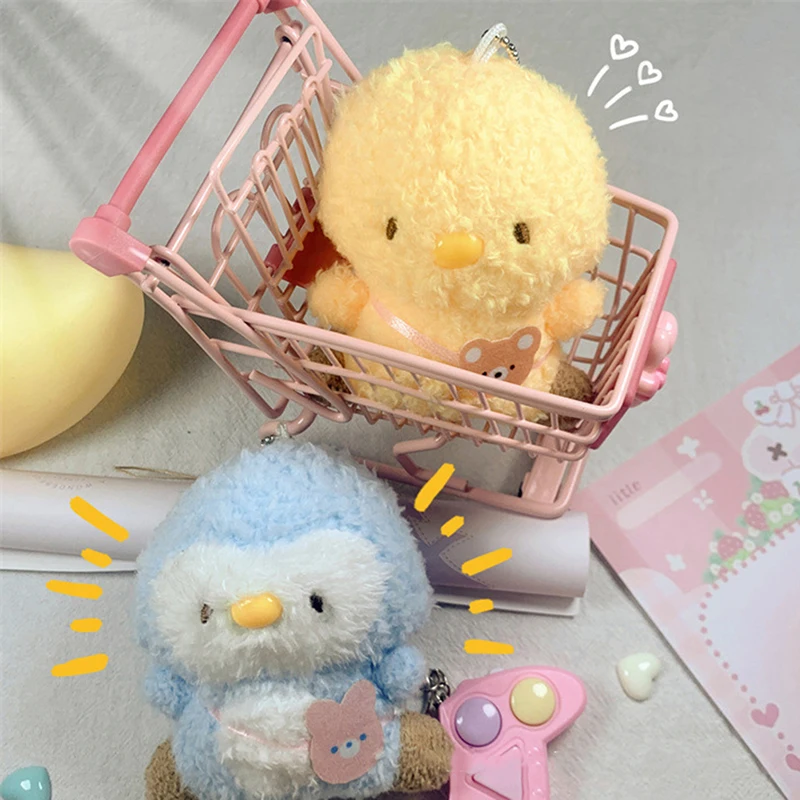 Cartoon Cute Chick Penguin Plush Pendant Bag Pendant Key Chain Decoration Creative Plush Toy Sweet Doll Girls Birthday Gift