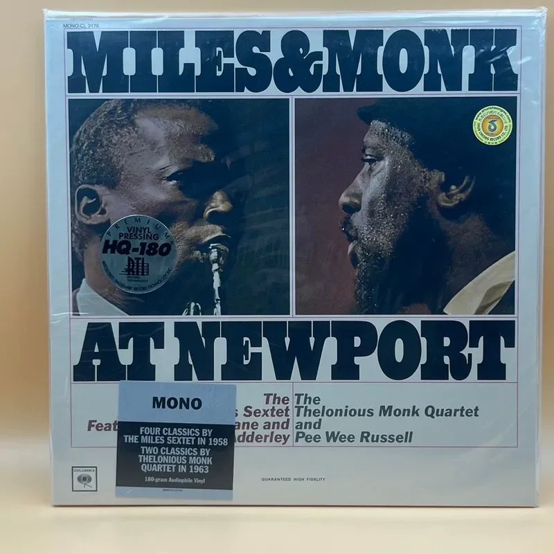 

LP Miles Davis Thelonious Monk At Newport Vinyl Record for Jazz Music Fans